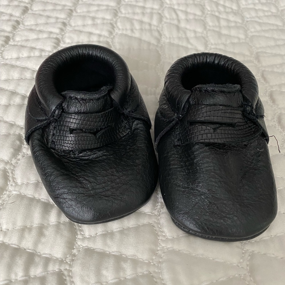 Freshly Picked Size 1 Black Leather Penny Loafer excellent condition